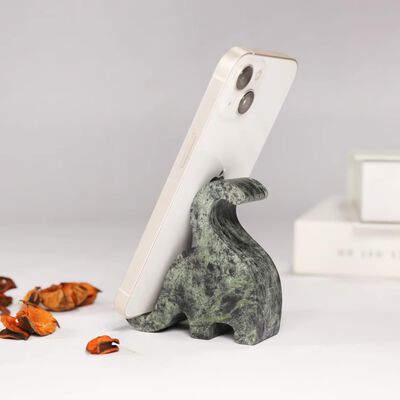 心心向龍大理石恐龍手機座(兩入一組)